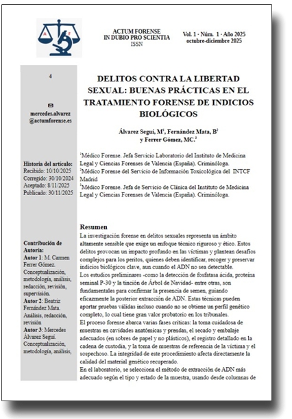 Portada artículo 4 - Actum Forense