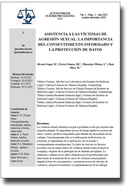 Portada artículo 5 - Actum Forense