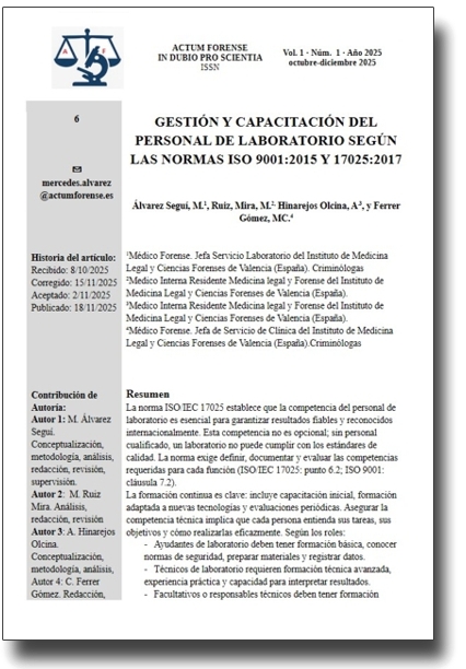 Portada artículo 6 - Actum Forense