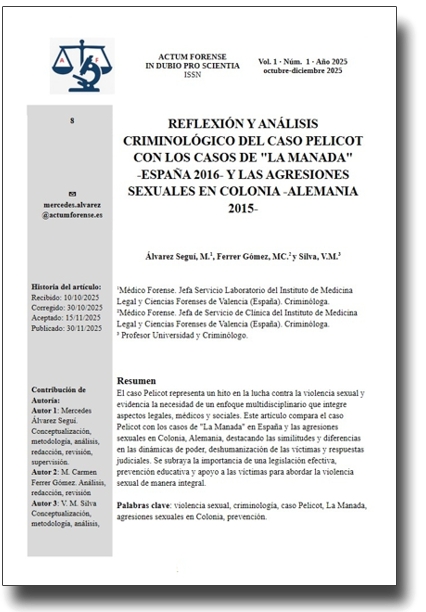 Portada artículo 8 - Actum Forense